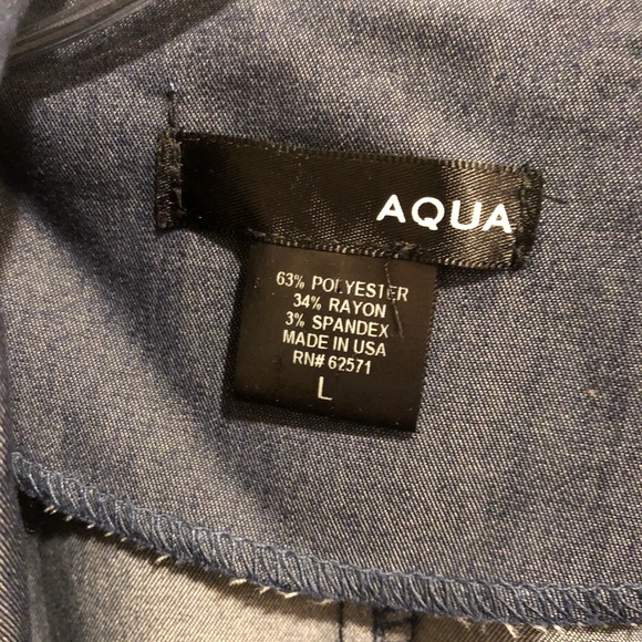 Aqua Chambray Blazer - Picture 6 of 8